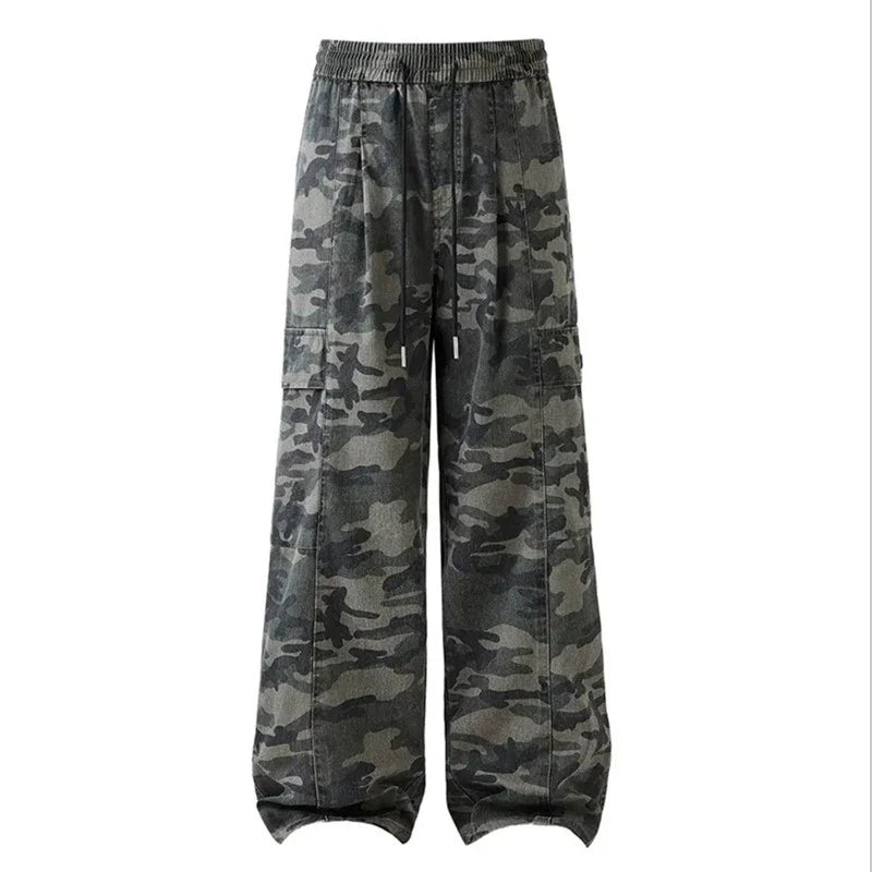 Loose retro straight overalls FE0692