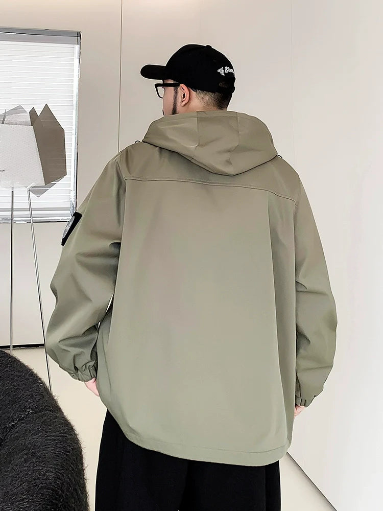 Large size casual hooded jacket FE0670