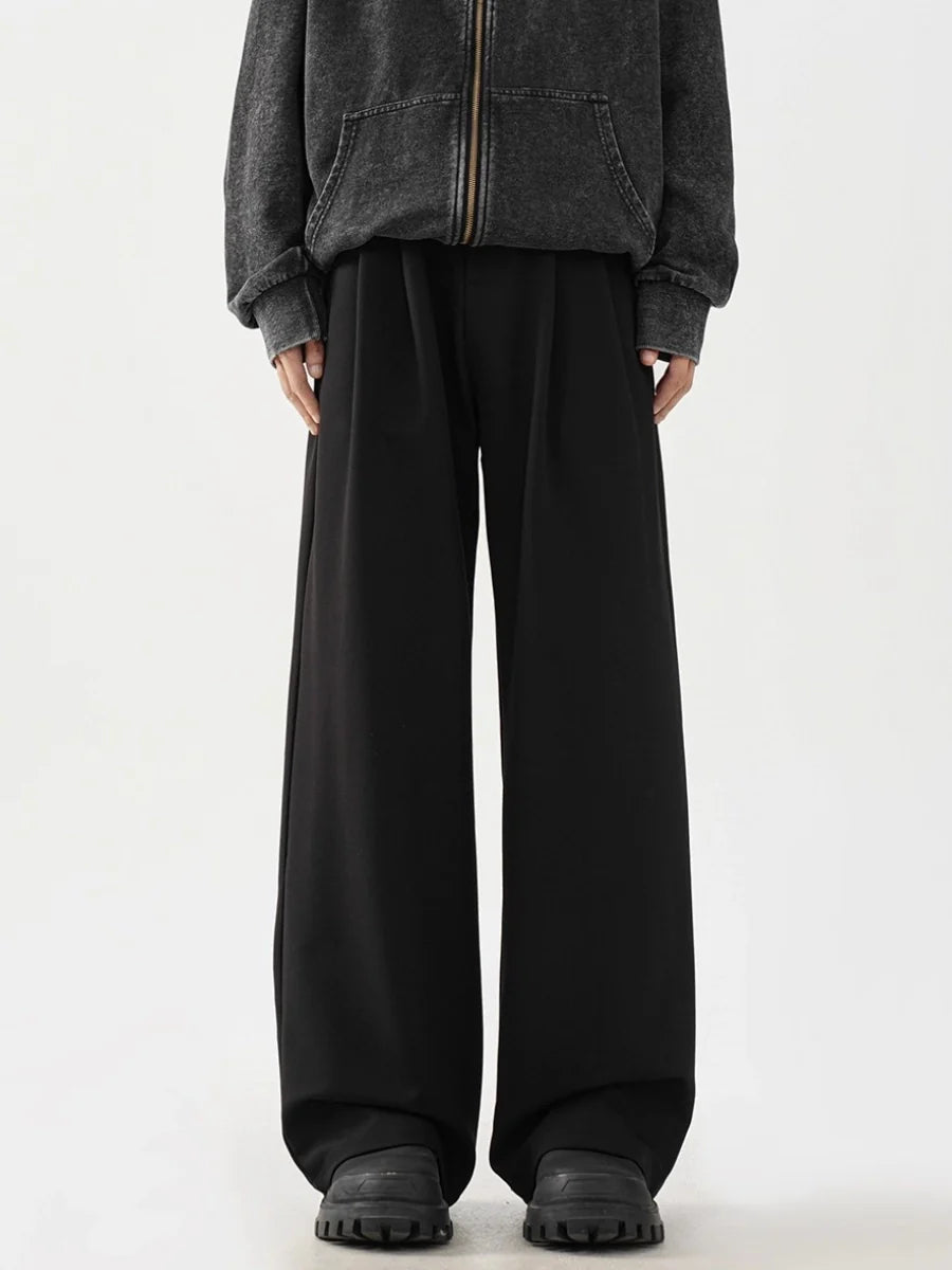 Black wide-leg trousers FE0127