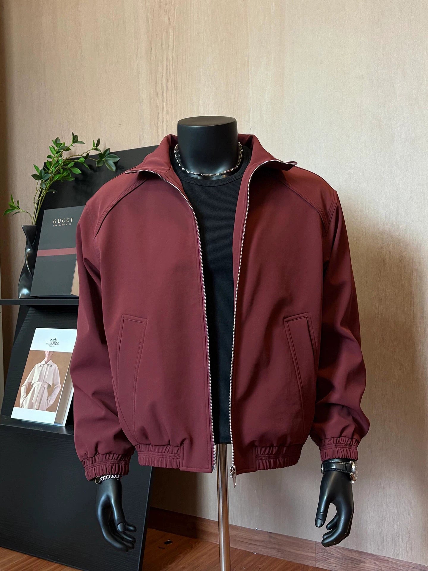 Men's spring American deconstruction stand-up collar baseball jersey FE0705