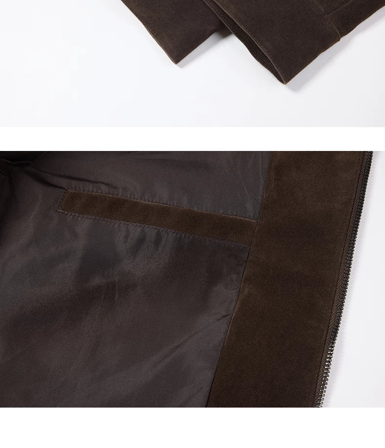 Old Money Short Imitation Velvet Lapel Jacket FE0707