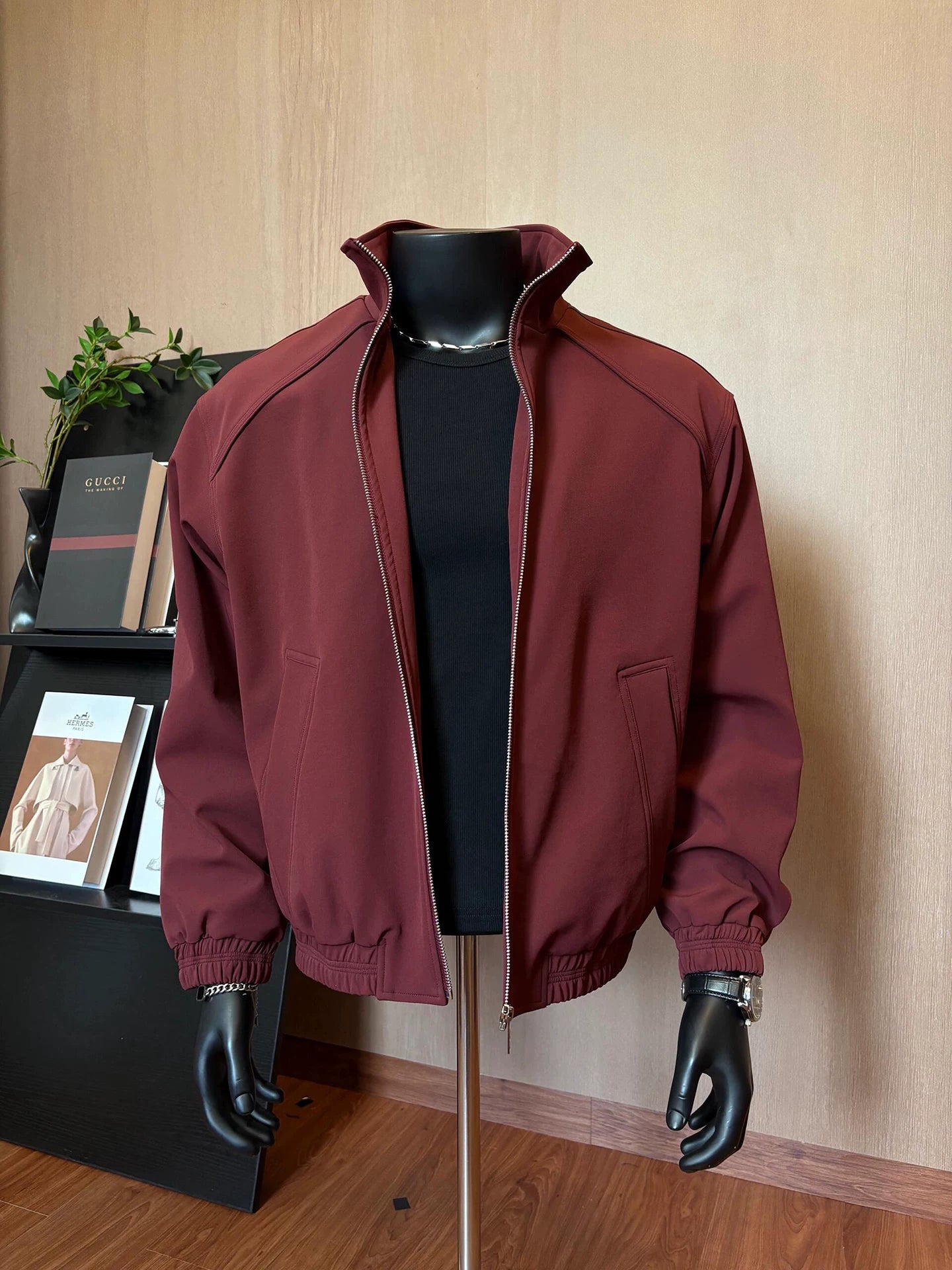 Men's spring American deconstruction stand-up collar baseball jersey FE0705