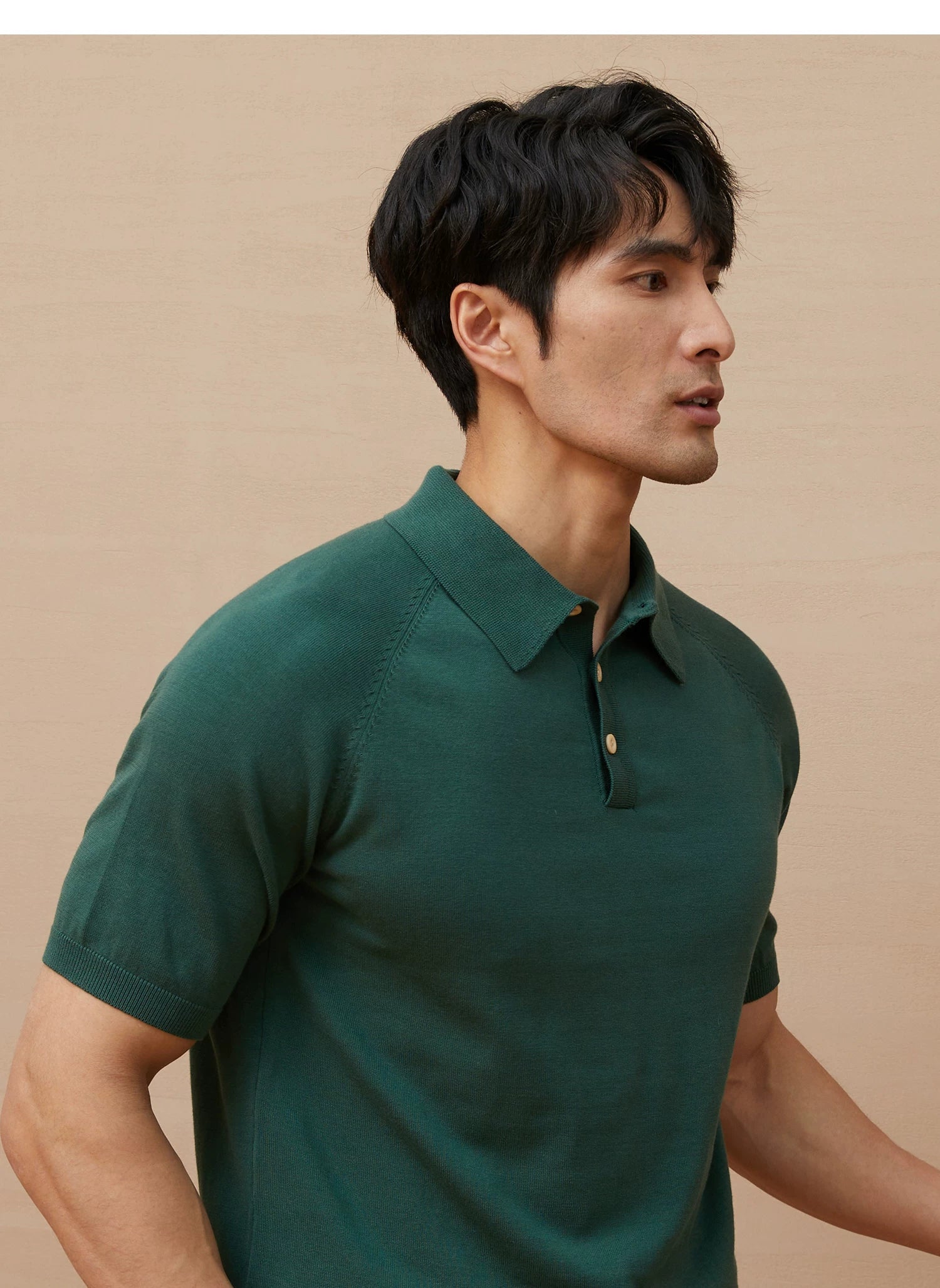 Italian polo knitted polo shirt FE0713