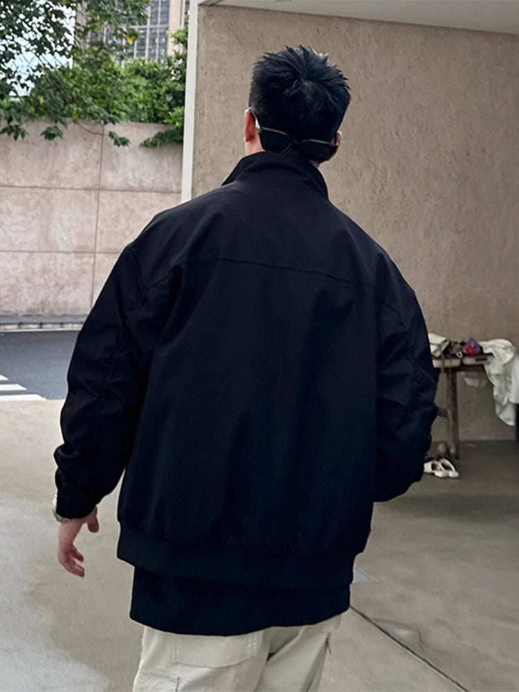 WEATHER-RESISTANT STAND-COLLAR COACH JACKET FE0144
