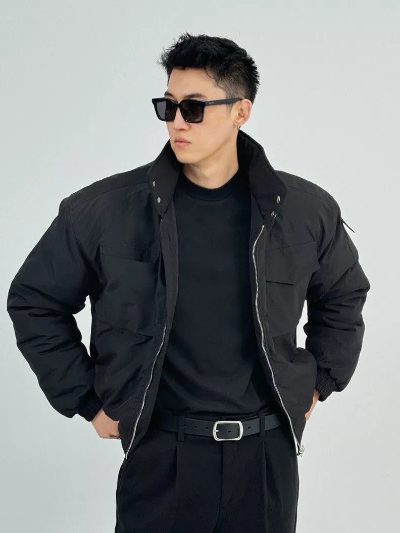 American stand-up collar tooling cotton-padded jacket FE0245