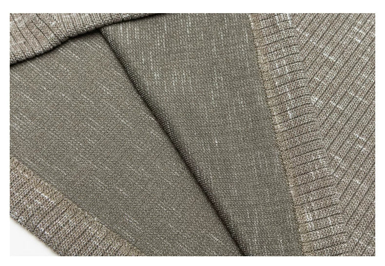 Grey Henry Neck Long Sleeve T-Shirt FE0713