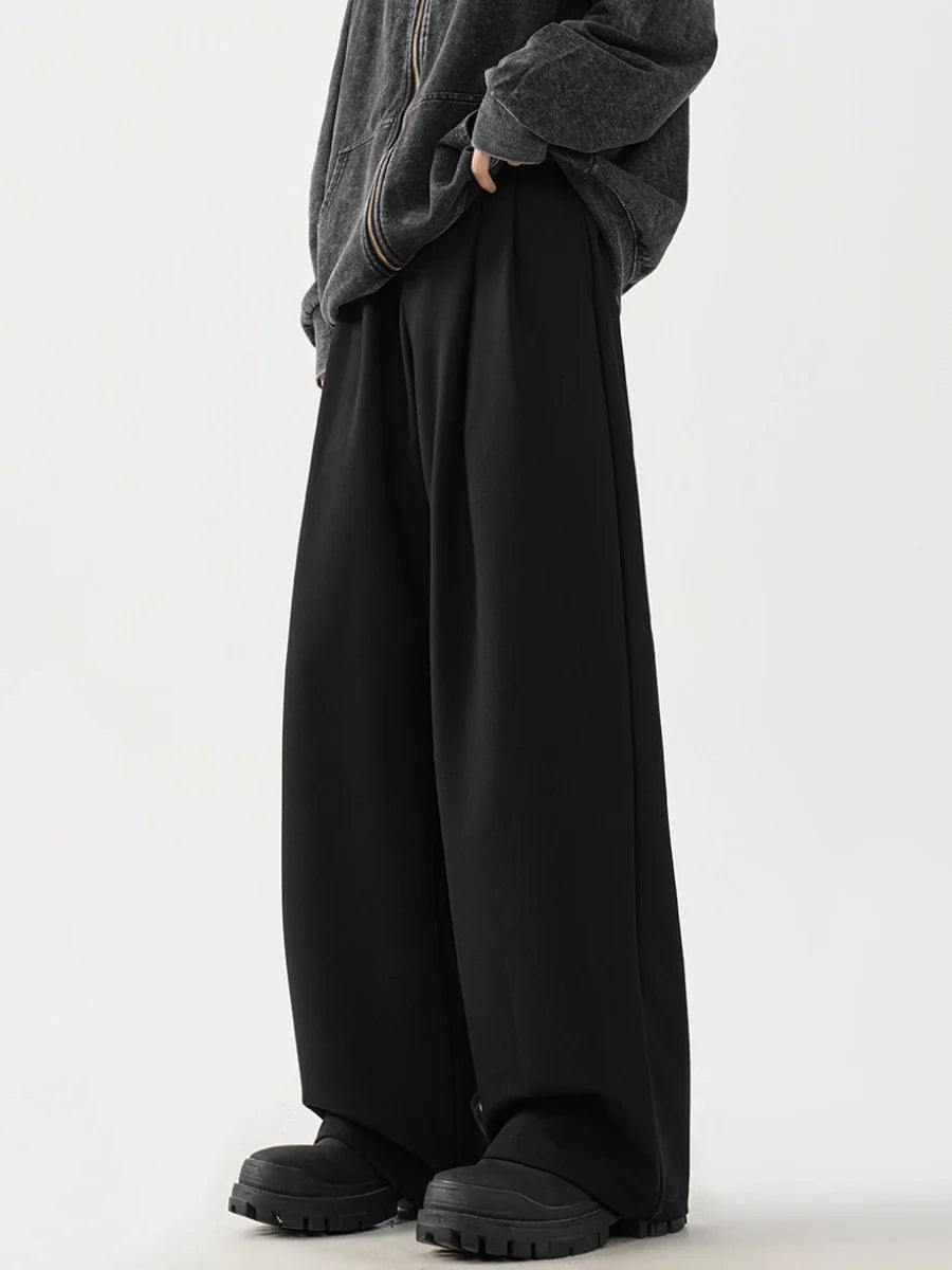 Black wide-leg trousers FE0127
