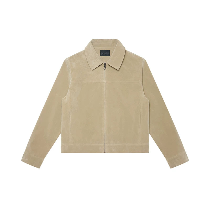 Old Money Short Imitation Velvet Lapel Jacket FE0707