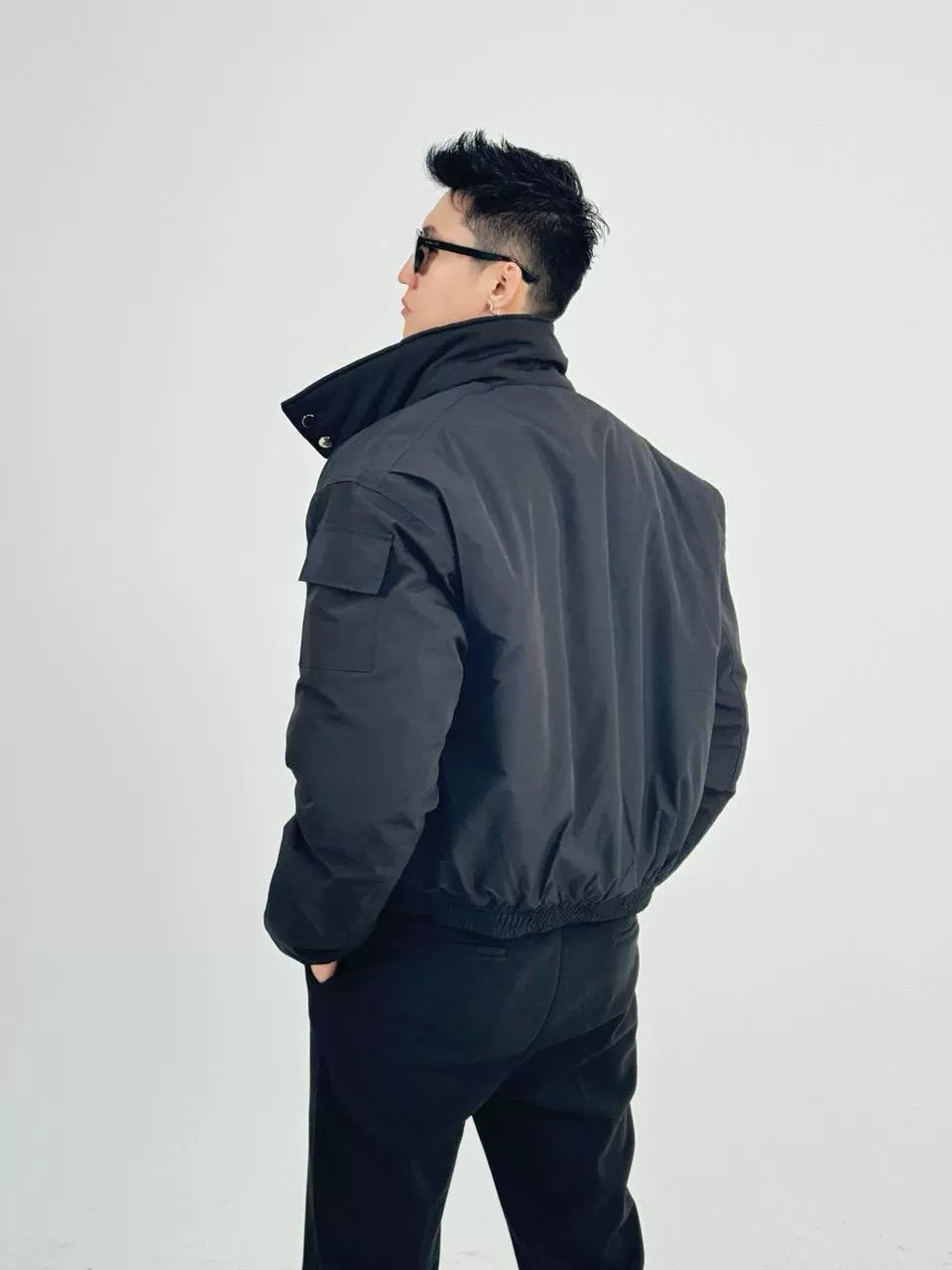 American stand-up collar tooling cotton-padded jacket FE0245