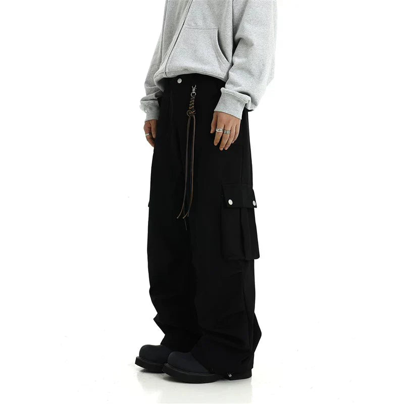 American retro big pocket overalls FE0684
