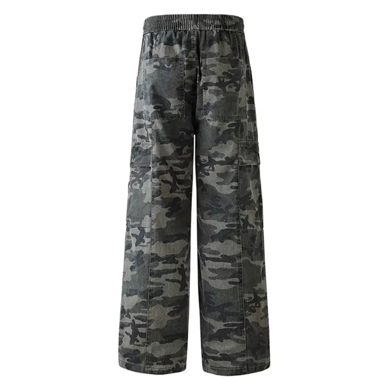 Loose retro straight overalls FE0692
