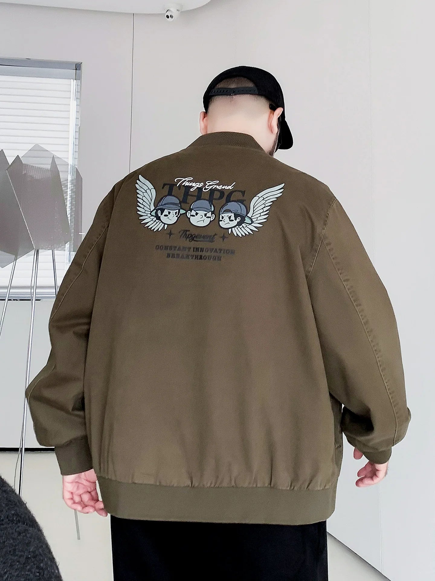 Large size cotton baseball jacket FE0668