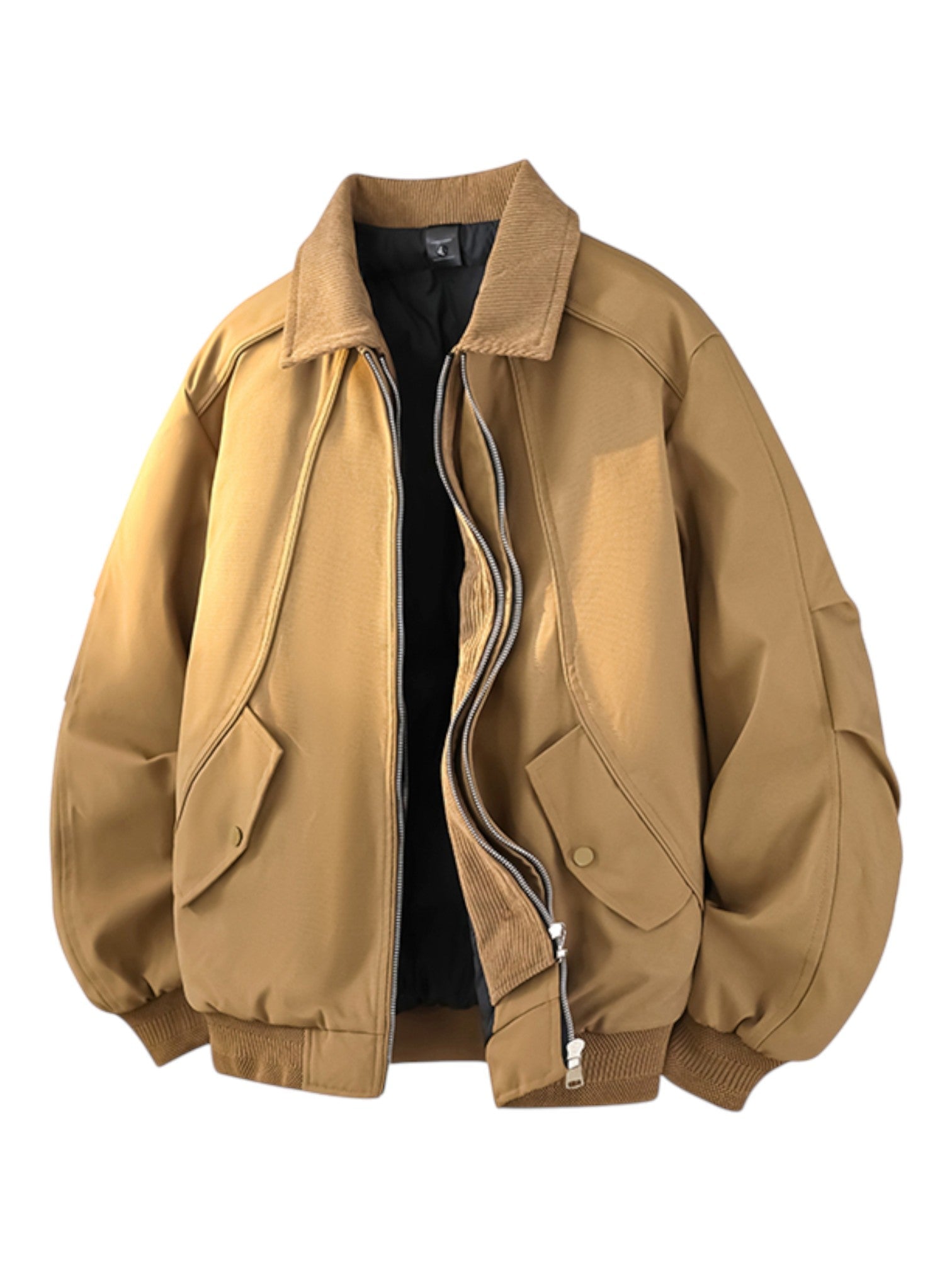 LAYERED-LOOK COLLARED DOWN JACKET FE0150