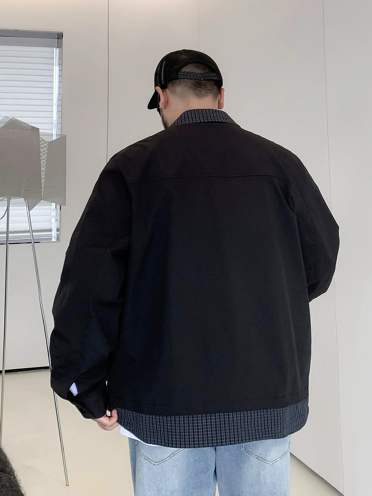 Large size spliced jacket FE0669