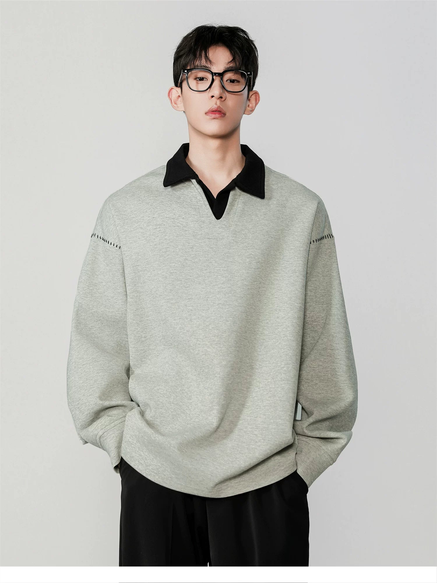 Fake two-piece hoodie FE0709