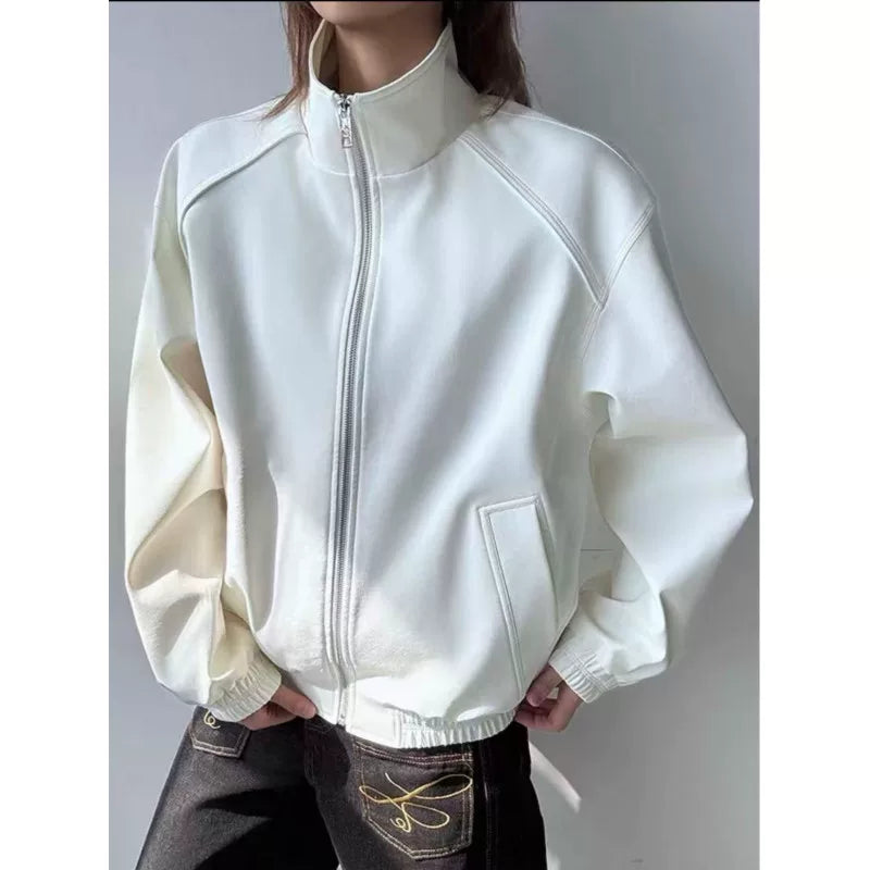 Men's spring American deconstruction stand-up collar baseball jersey FE0705