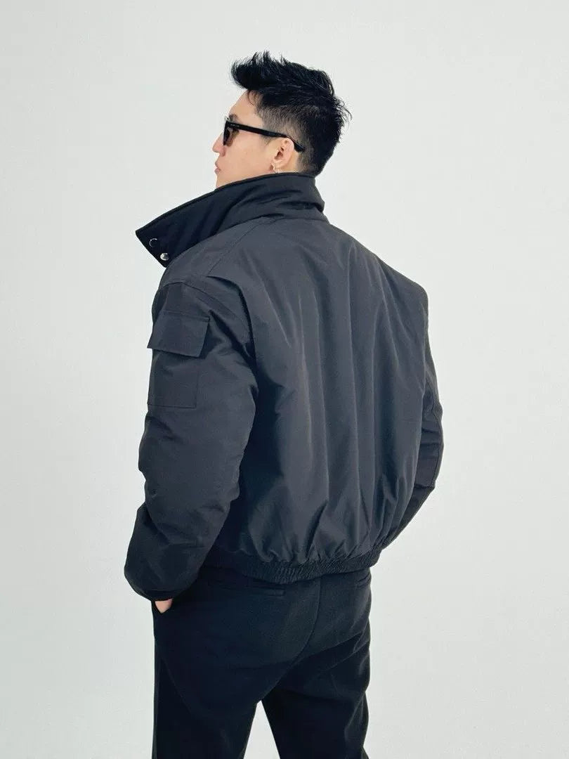 American stand-up collar tooling cotton-padded jacket FE0245