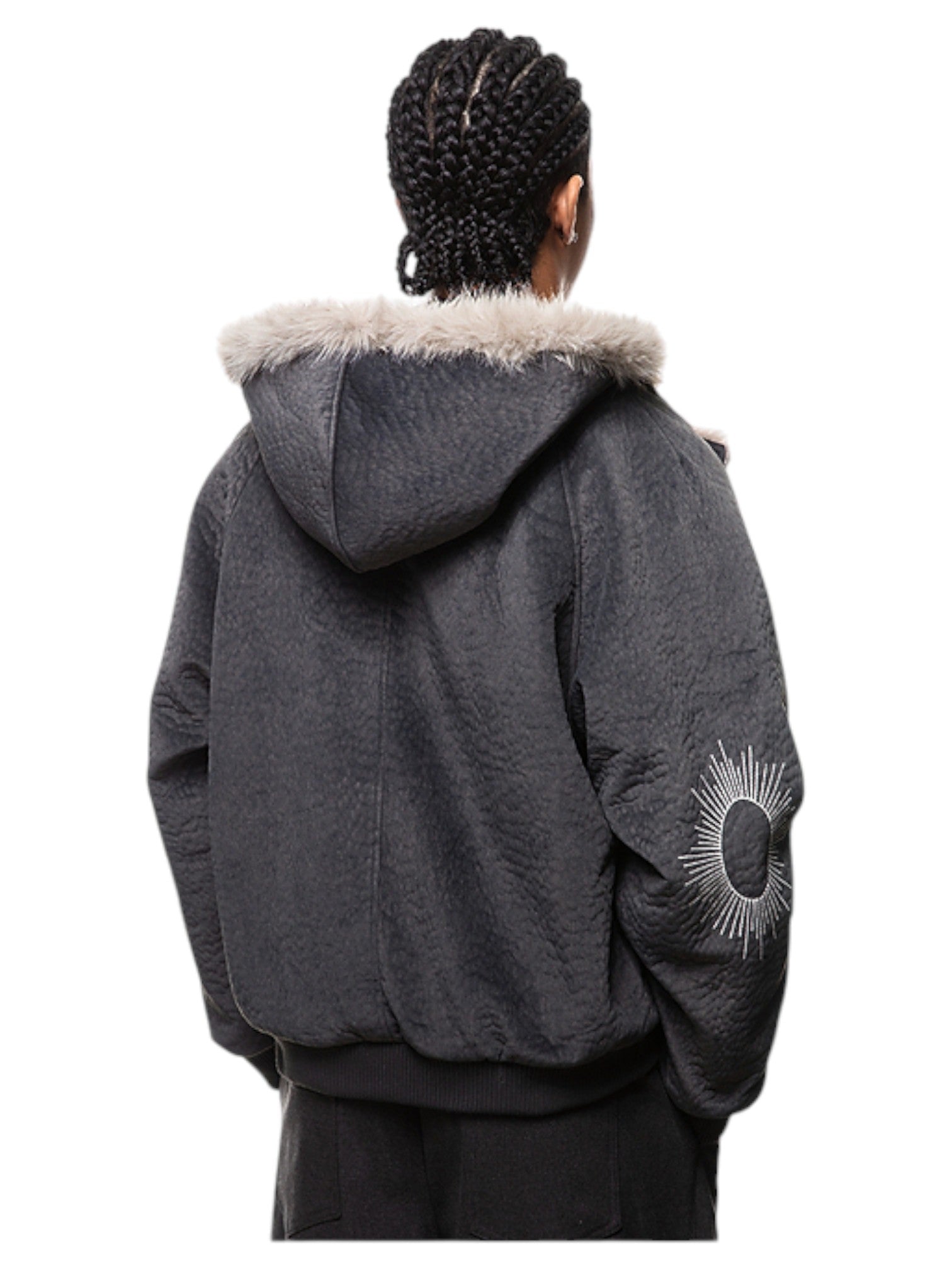 FAUX FUR-COLLAR PADDED JACKET FE0146