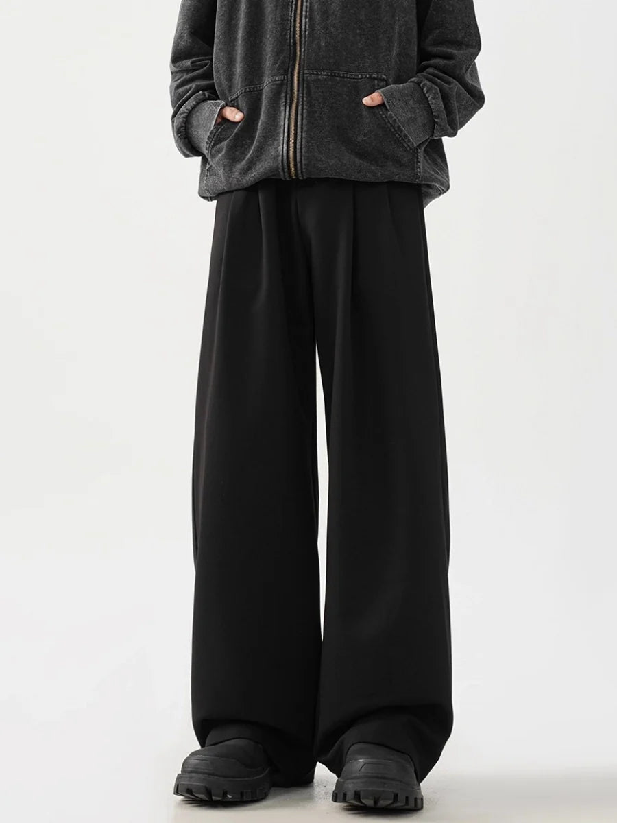 Black wide-leg trousers FE0127