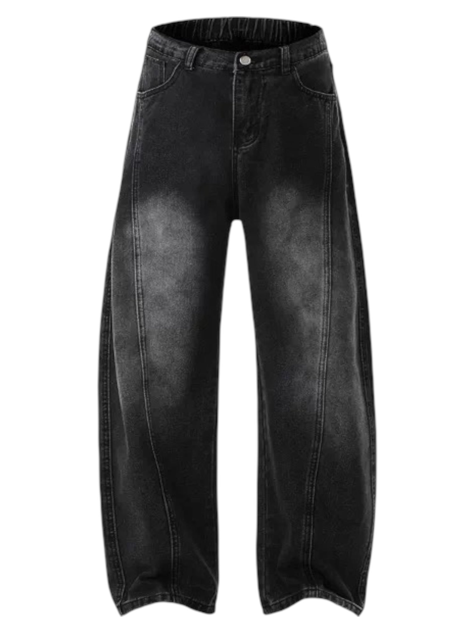 WASHED SABER-CUT JEANS FE0134