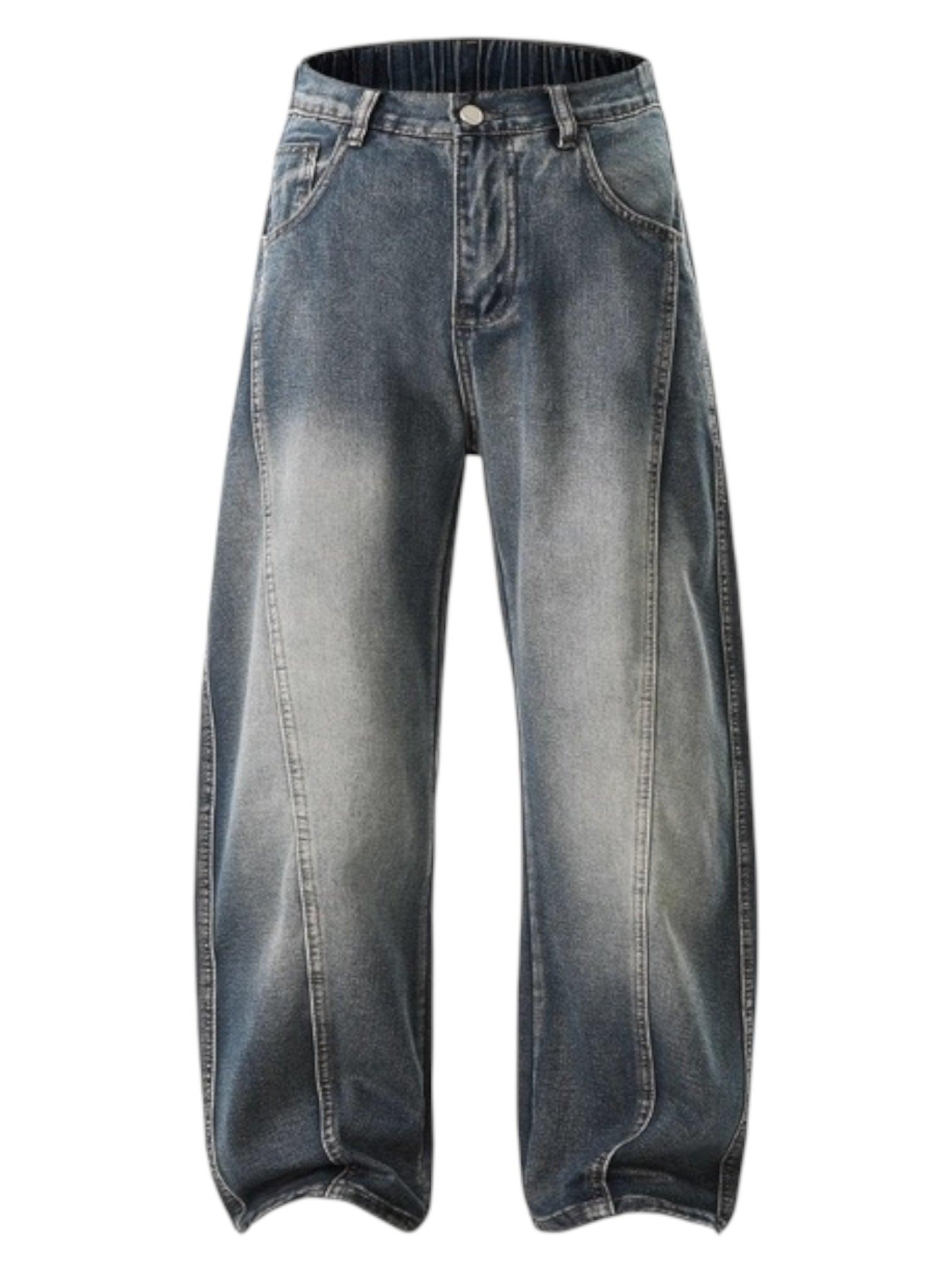 WASHED SABER-CUT JEANS FE0134