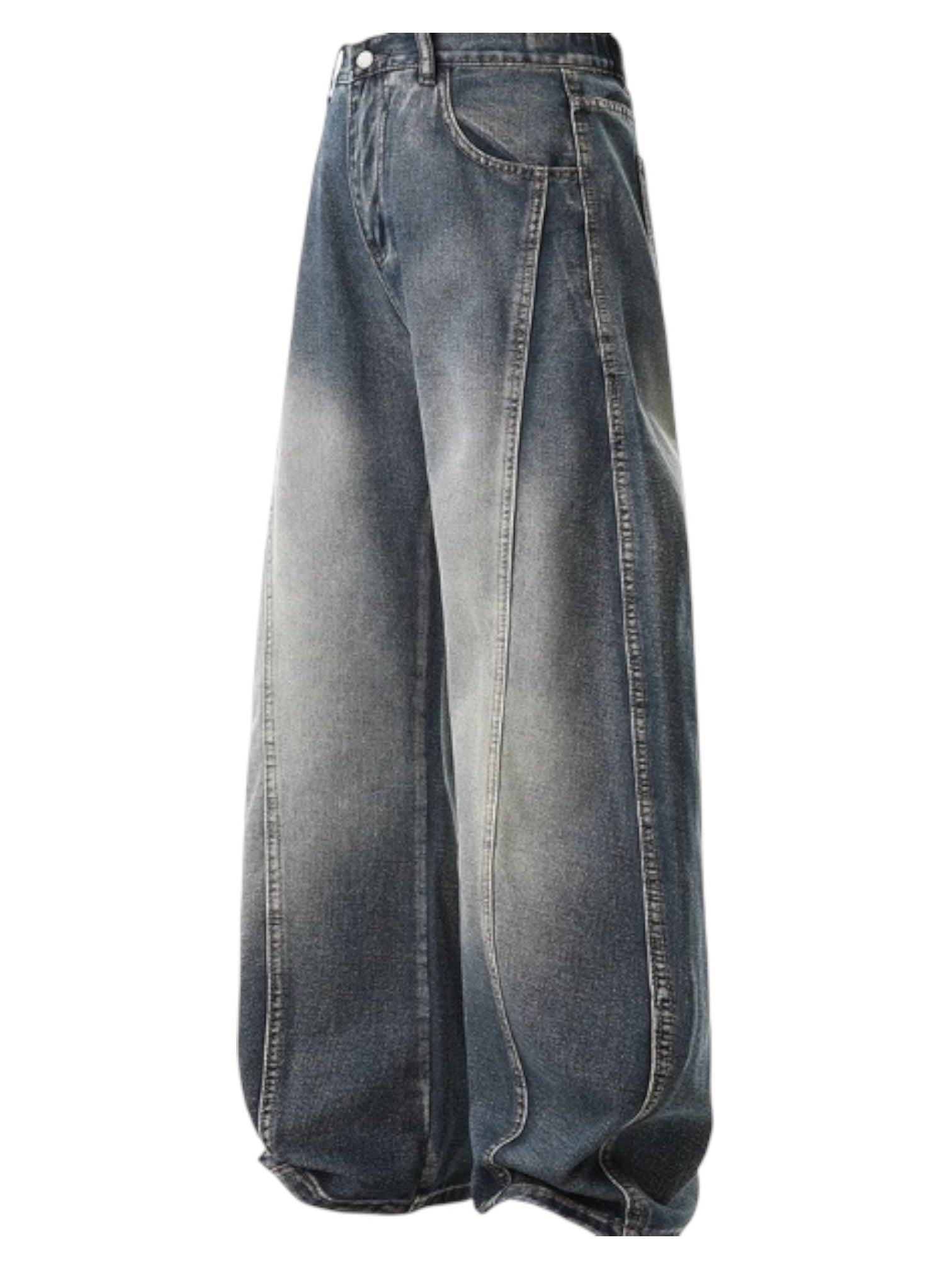 WASHED SABER-CUT JEANS FE0134