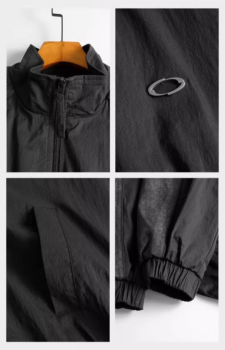 Stitching sports stand-up collar jacket FE0710