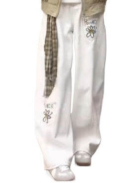 White Scimitar Jeans FE0113