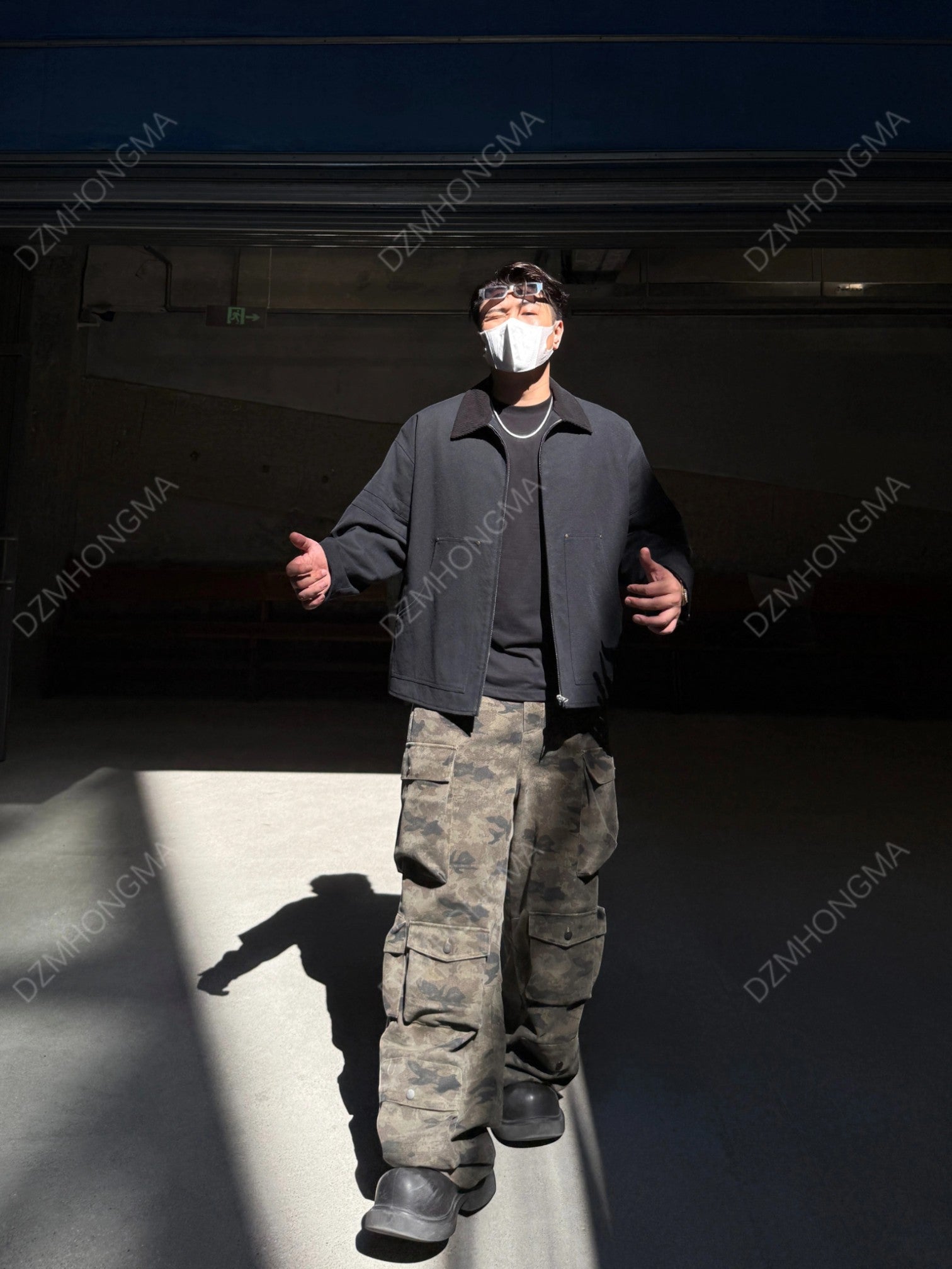 CAMO CARGO UTILITY TROUSERS FE0495