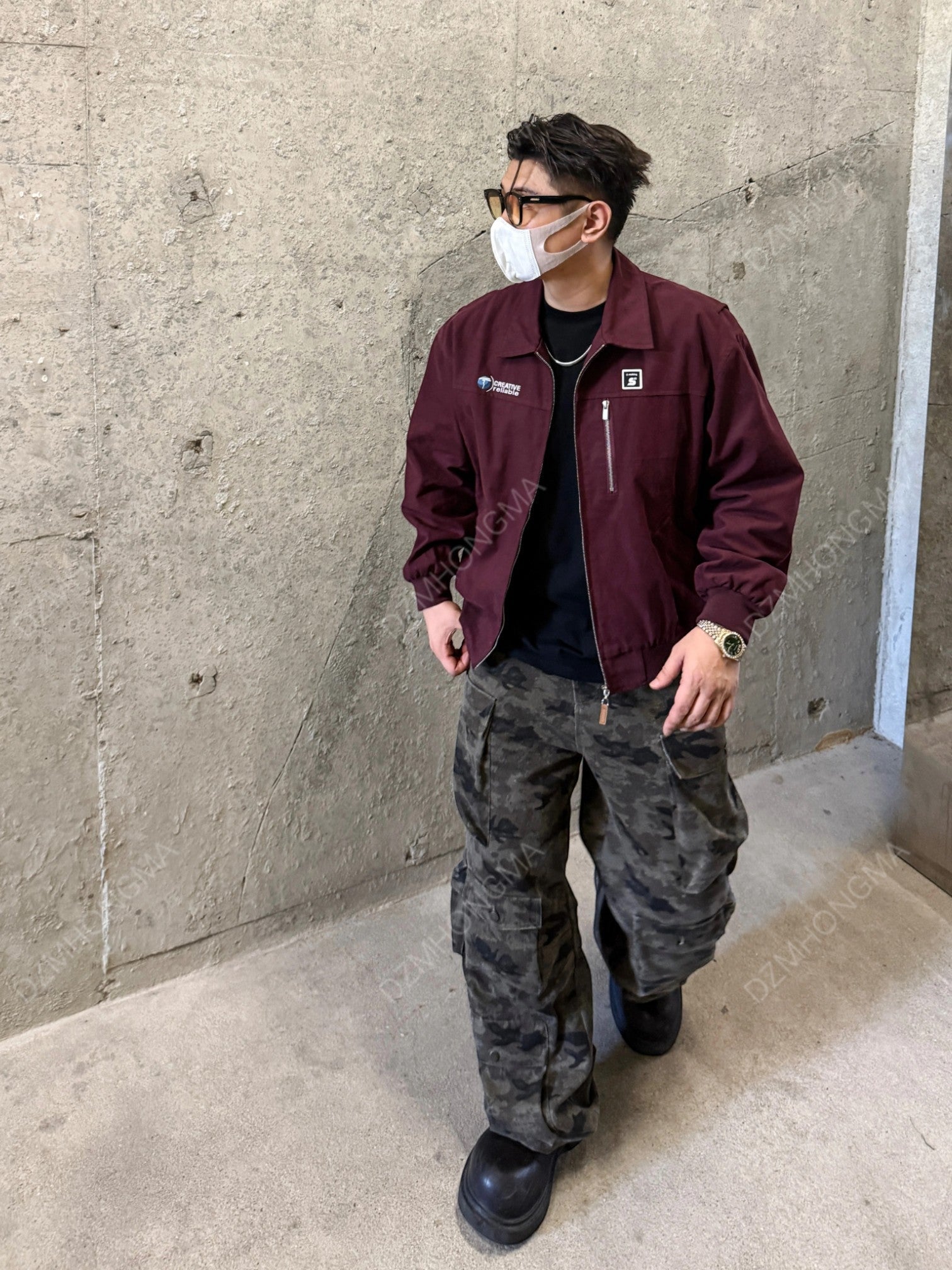 CAMO CARGO UTILITY TROUSERS FE0495