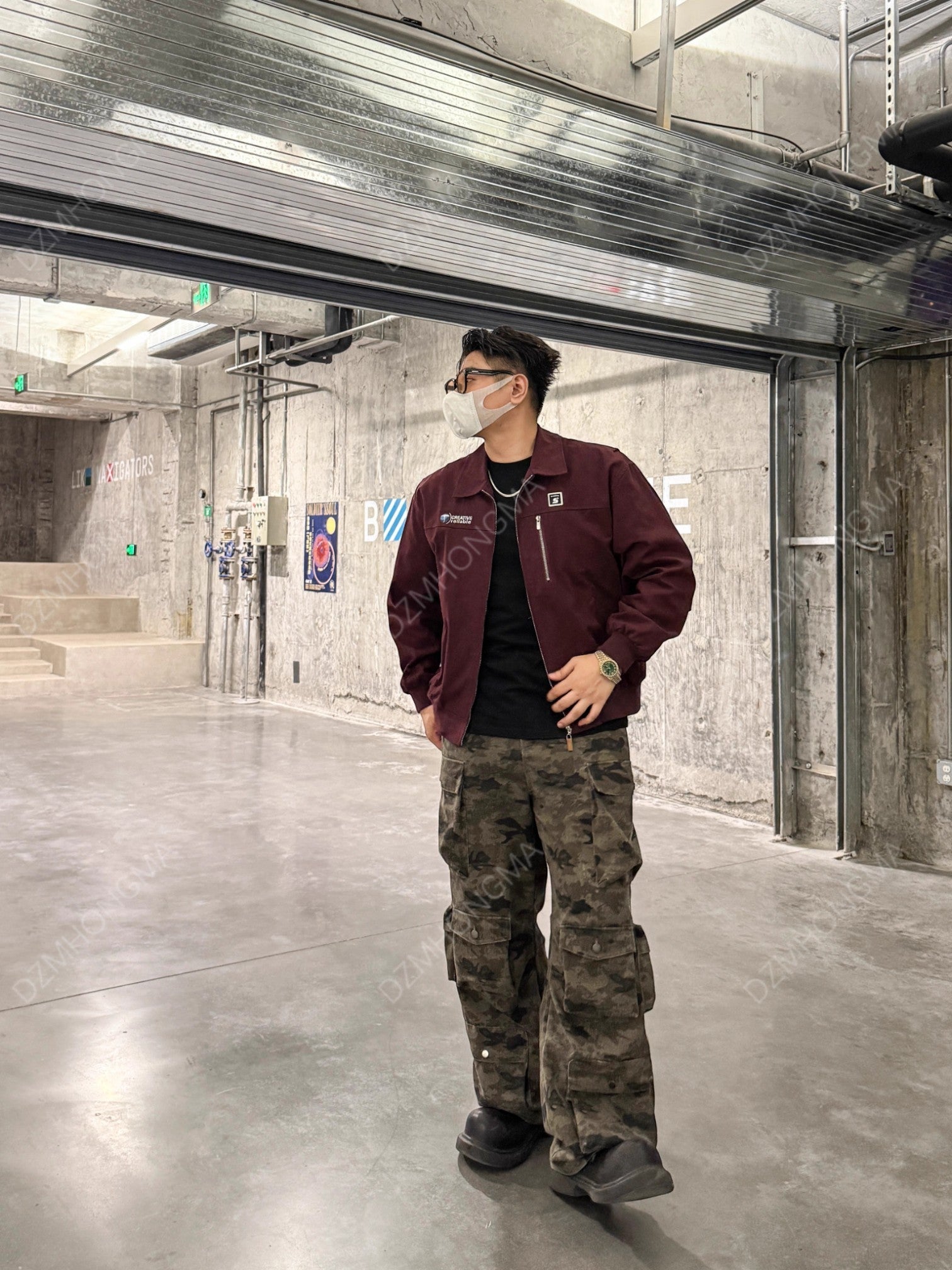 CAMO CARGO UTILITY TROUSERS FE0495