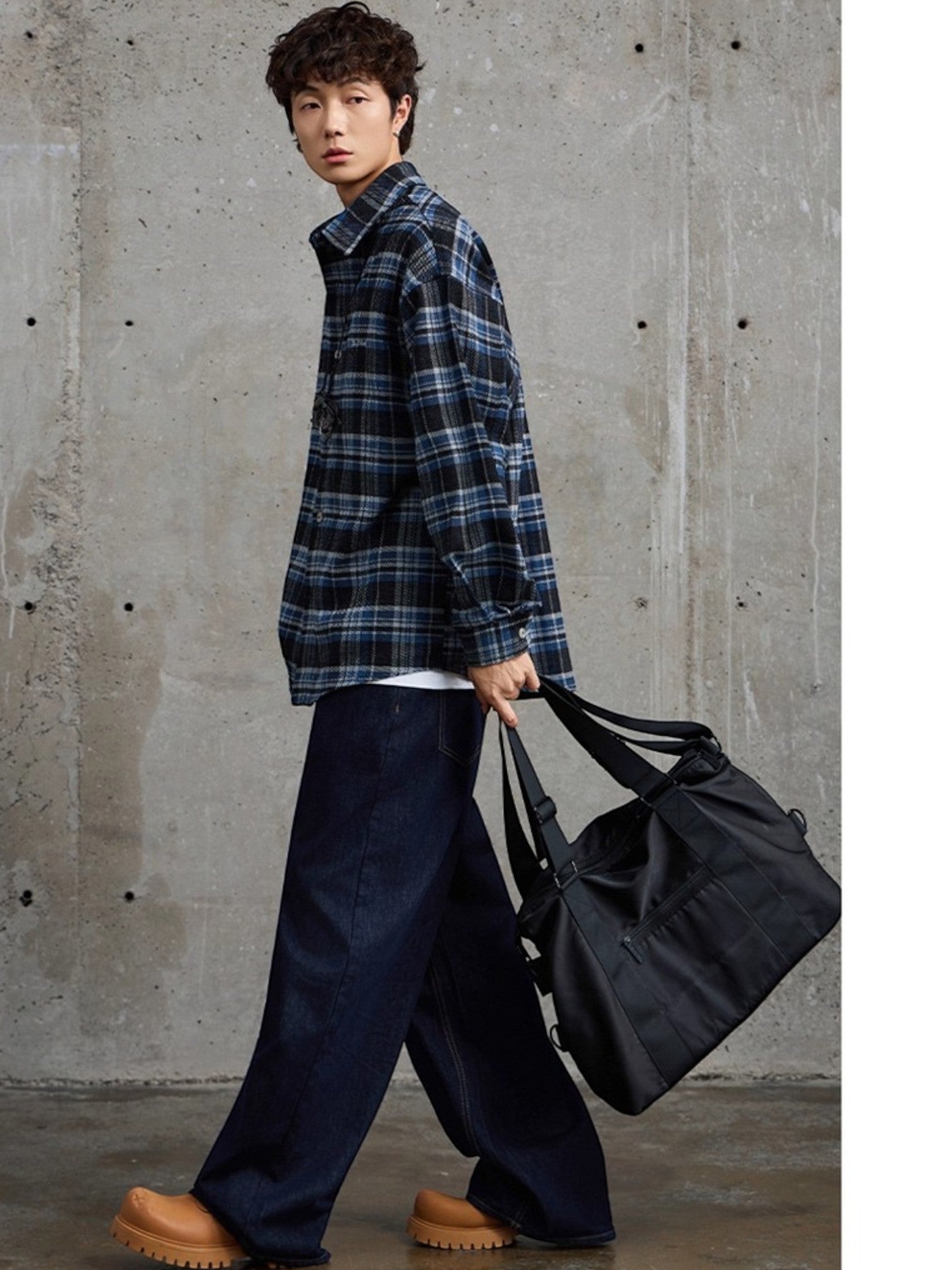 EMBROIDERED PLAID shirt FE0503