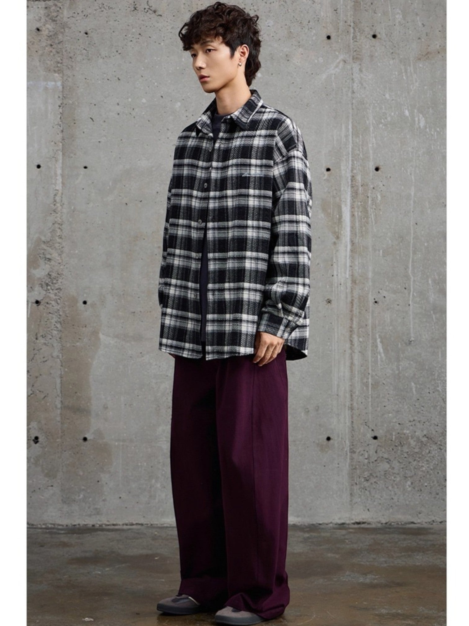 EMBROIDERED PLAID shirt FE0503