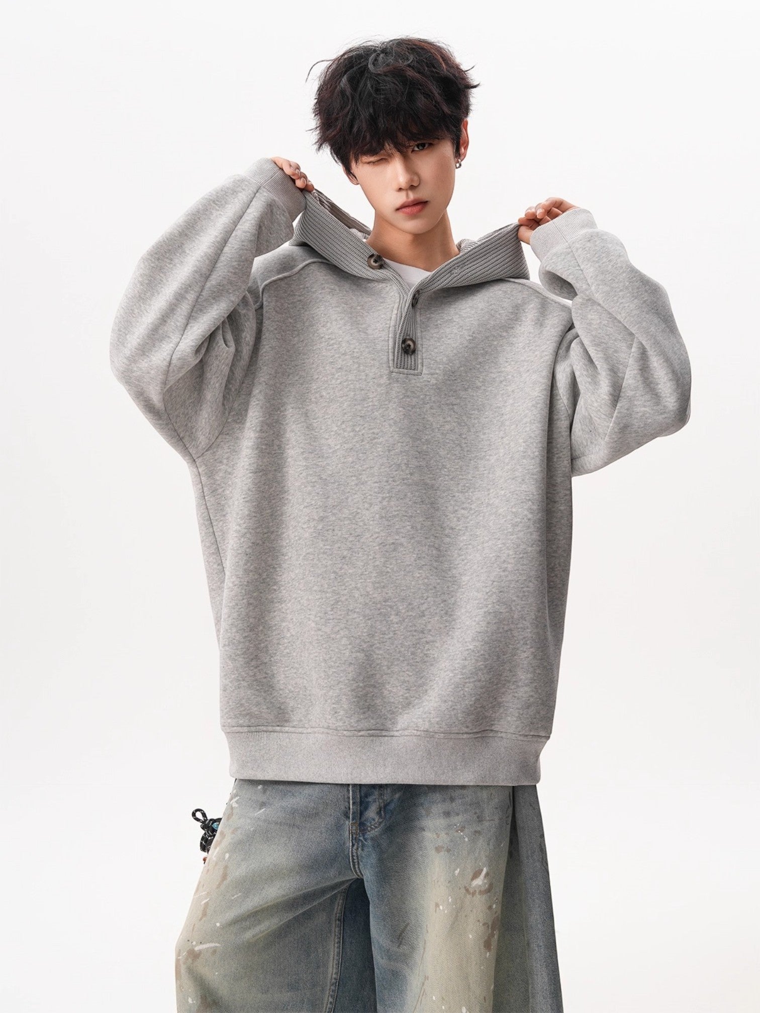 HEAVY KNIT HOODIE FE0131