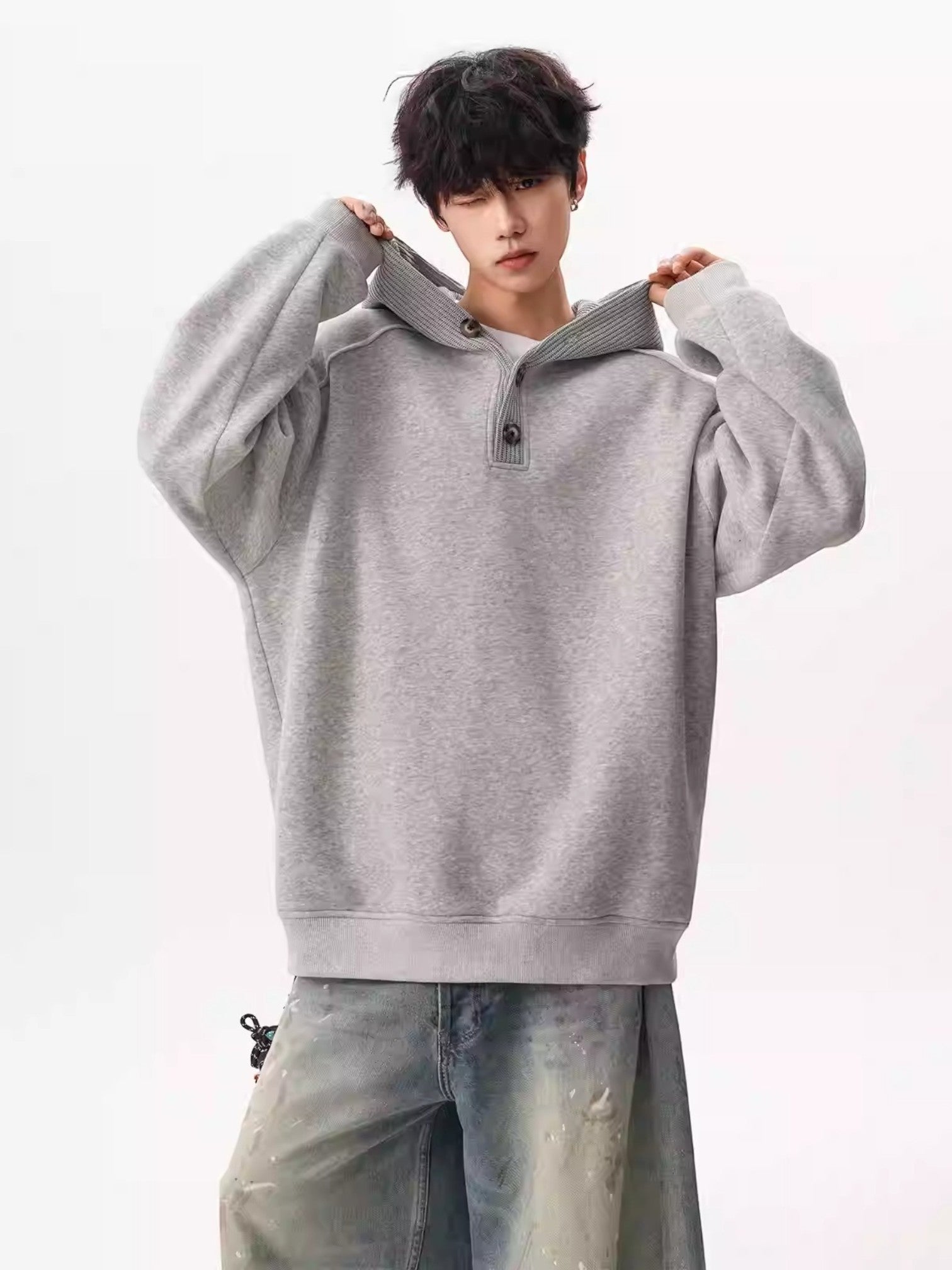HEAVY KNIT HOODIE FE0131