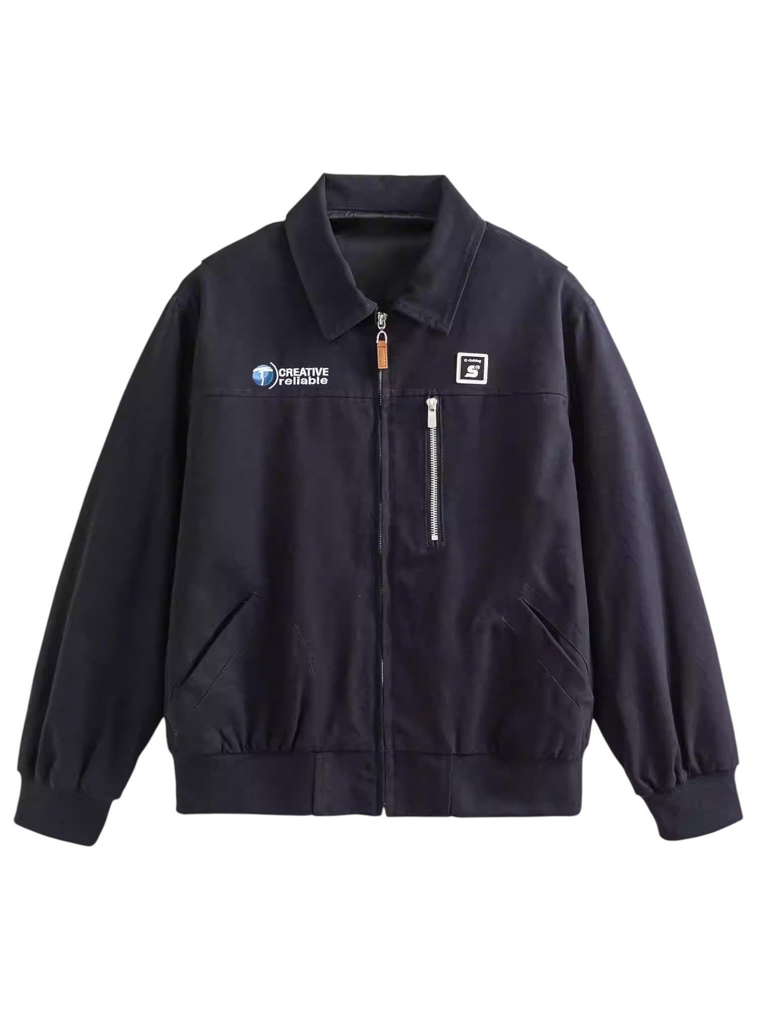 ZIP-FRONT COLLARED JACKET FE0502