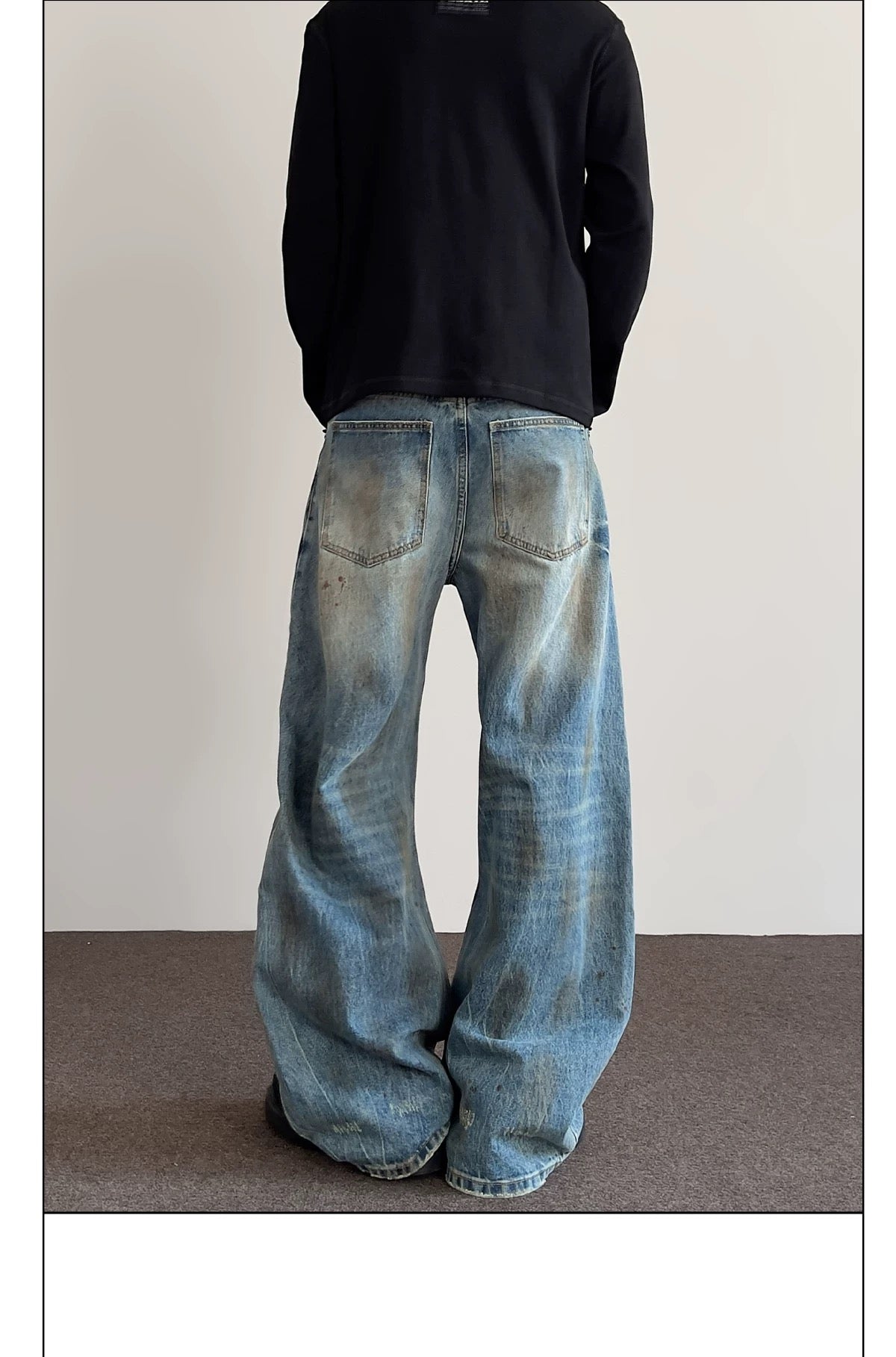 Men’s American Vintage Wide-Leg Denim Jeans   FE0379