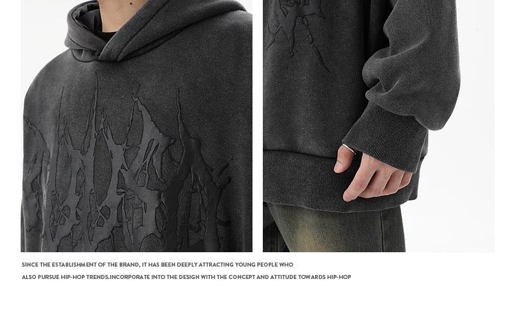 Men’s Vintage Washed Fleece Hoodie   FE0327