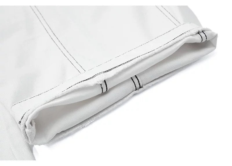 American Curved Wide-Leg Streetwear Trousers  FE0297