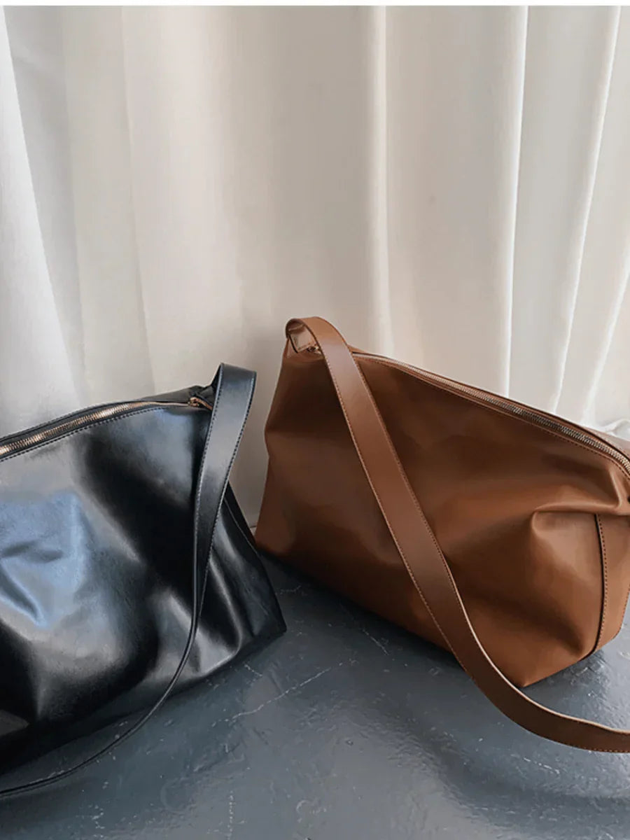 KOREAN STREET LEATHER SHOULDER BAG   FA089