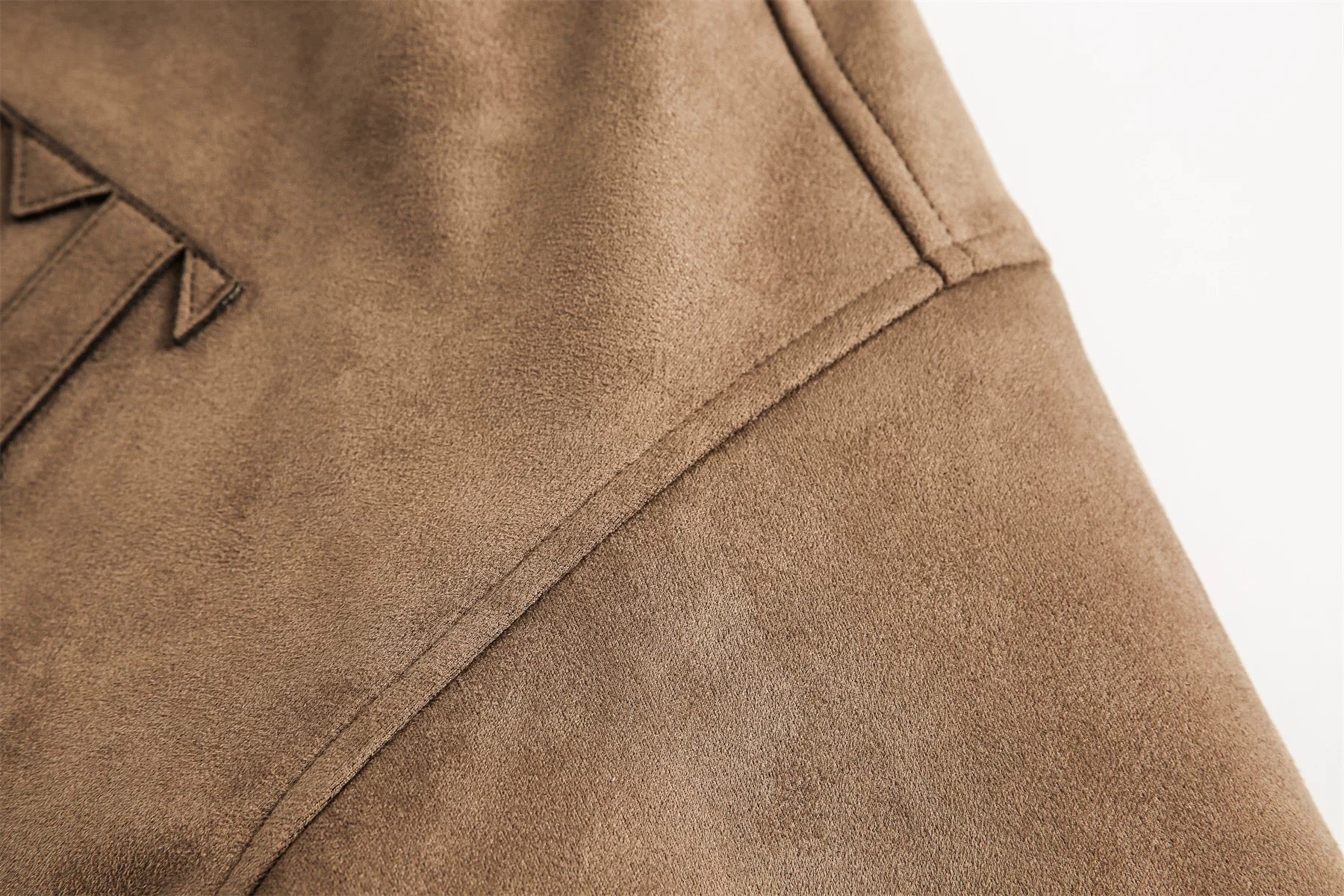 Men’s American Retro Thick Suede Coat  FE0074