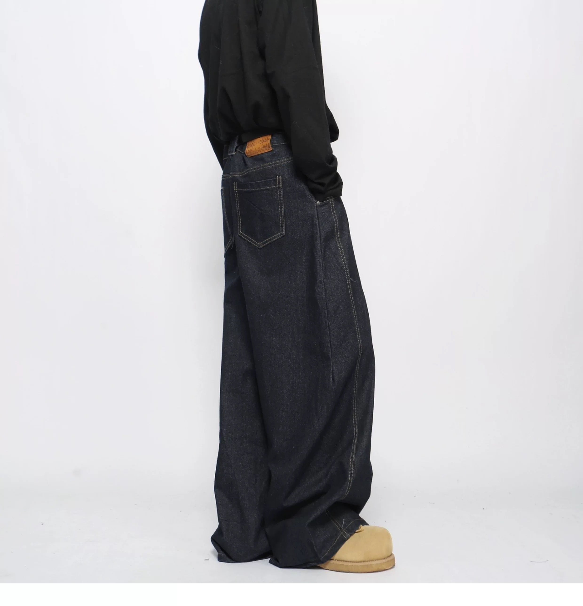 Men’s American Vintage Wide-Leg Denim Jeans  FE0371