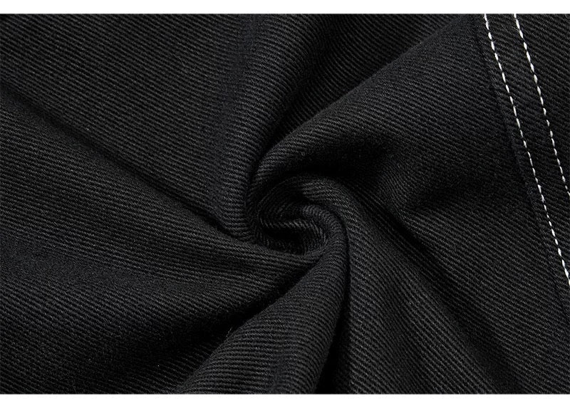 American Curved Wide-Leg Streetwear Trousers  FE0297