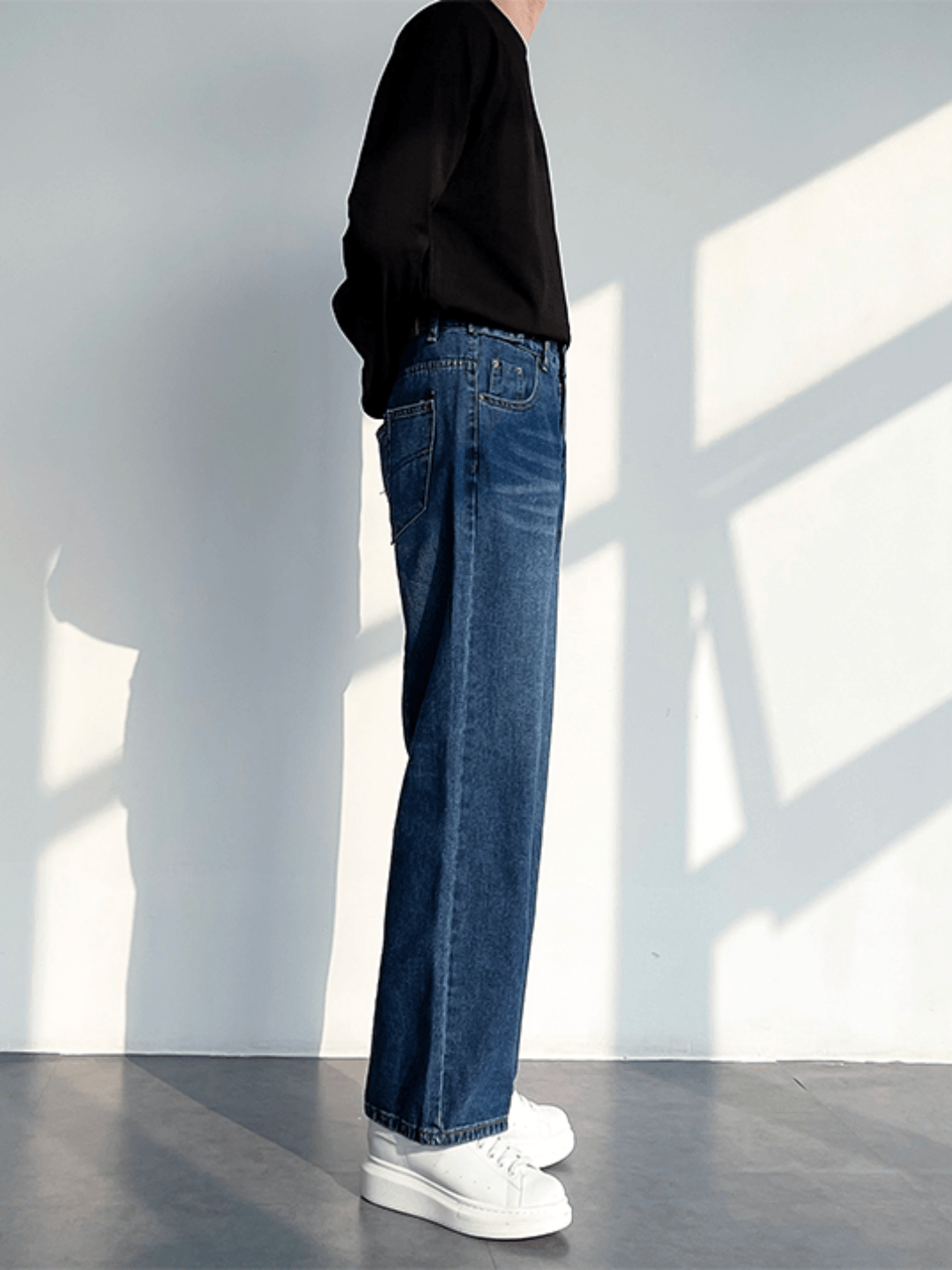 [HOHO] Loose Straight Denim Pants  FE0423
