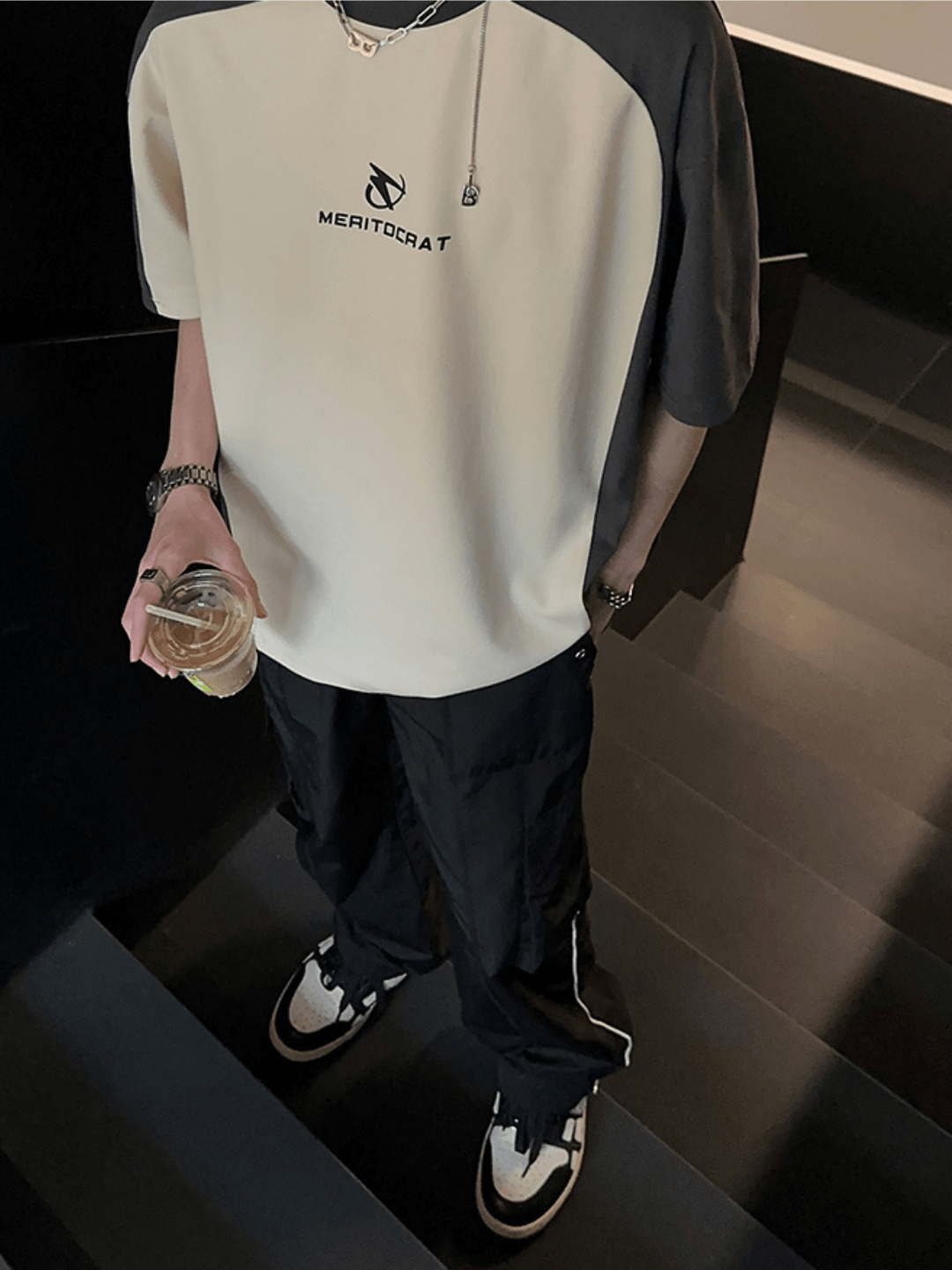 [JH HOMME] loose summer half-sleeve design t-shirt   FE0544