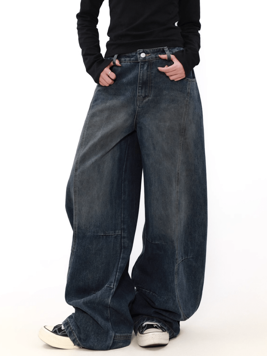 wide leg straight jeans   FE0108