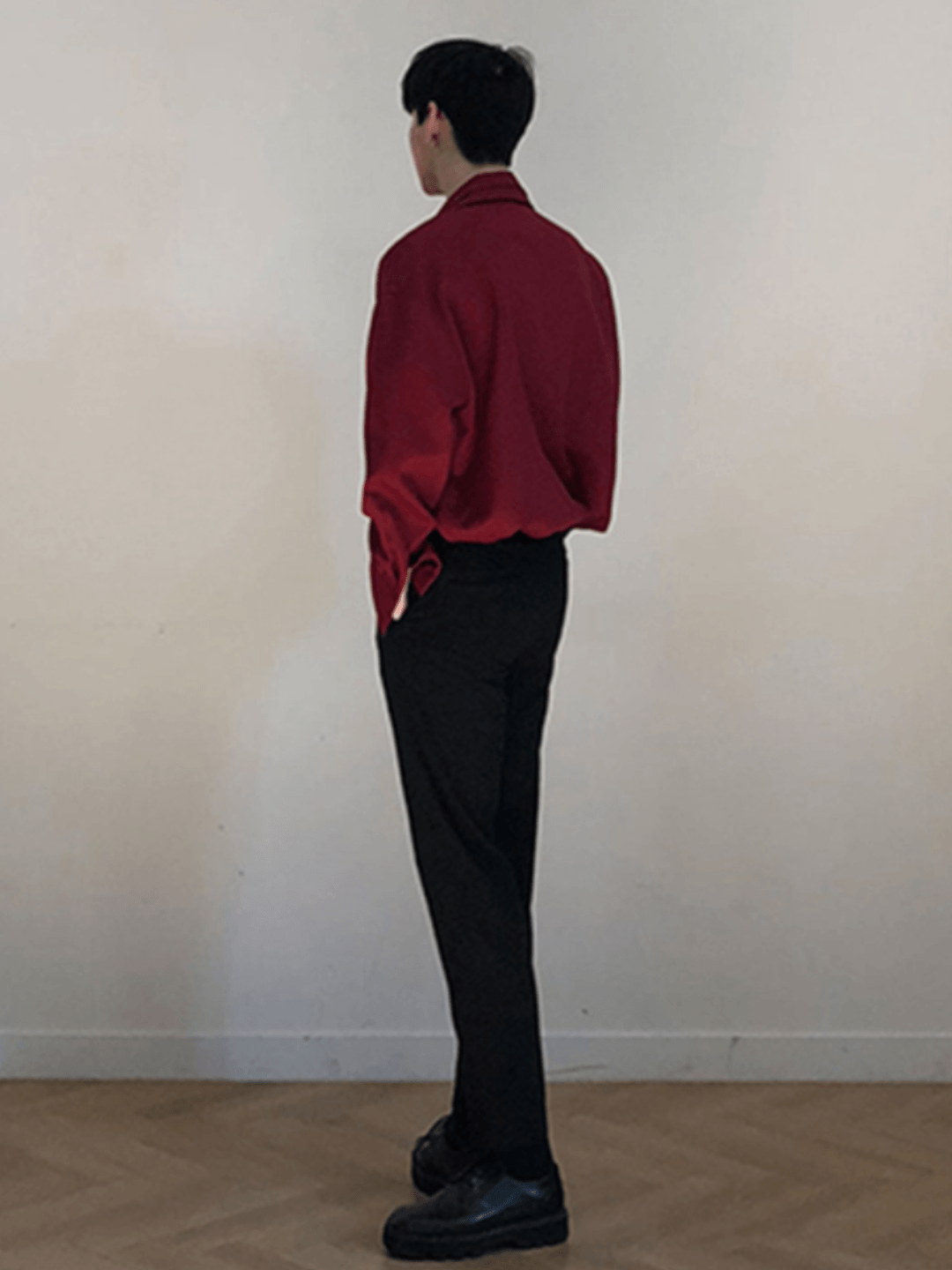 [DAVID&ME] Handsome Ice Silk Shirt   FE0558