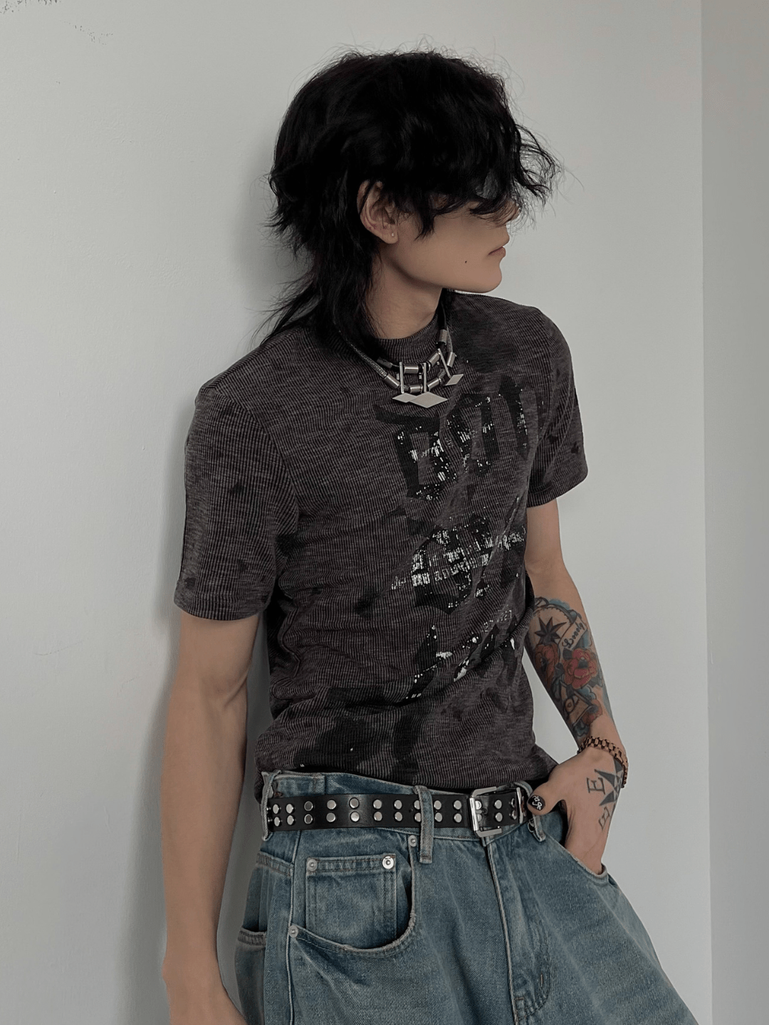 [SOULWORKER] punk genderless t-shirt   FE0541