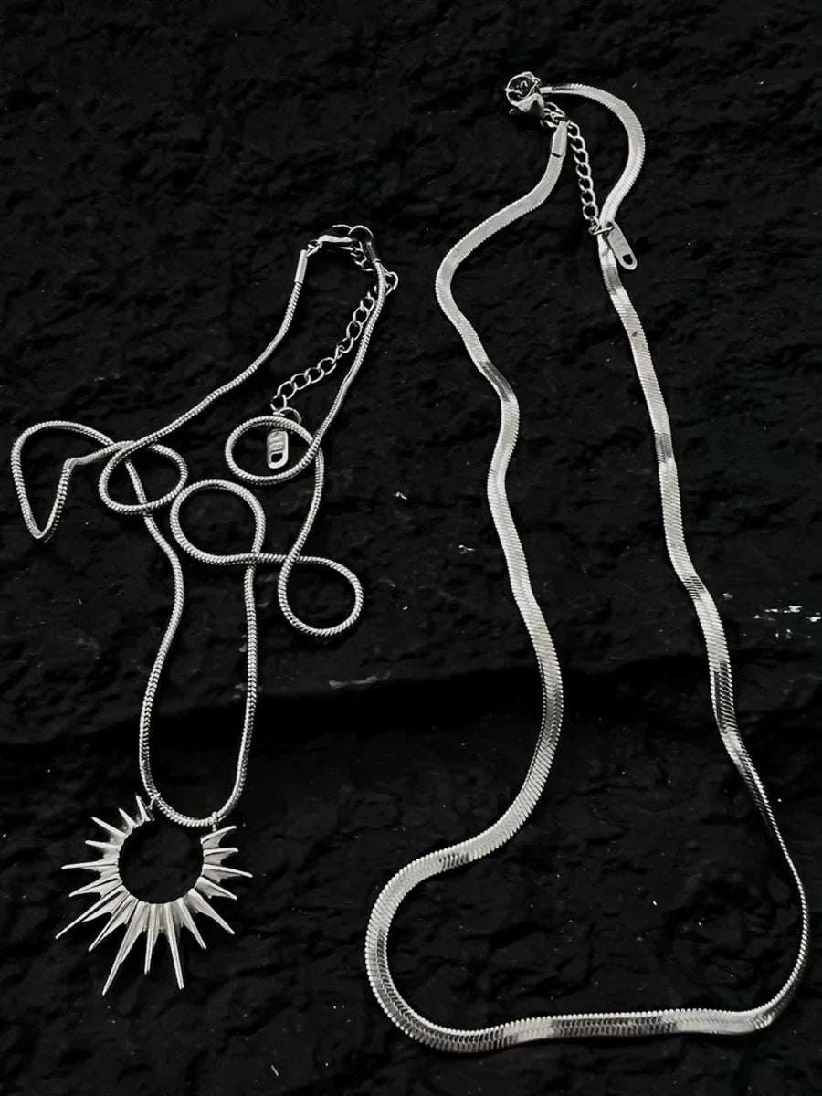 STEEL LUXURY NECKLACES   FA116