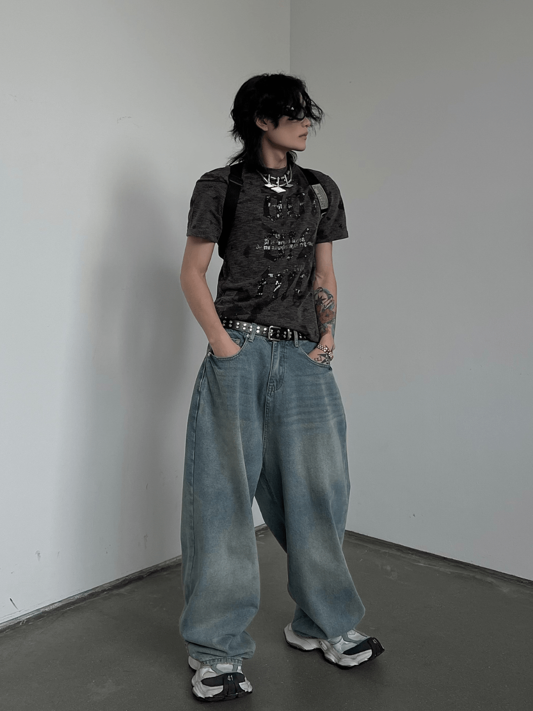 [SOULWORKER] punk genderless t-shirt   FE0541